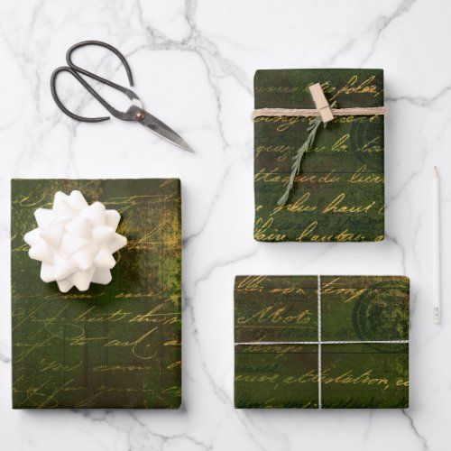 vintage_script_moss_green_gold_grunge_wrapping_paper_sheets-re5c15f03e762428fa1ad29fb697554b4_qky7a_1024.jpeg