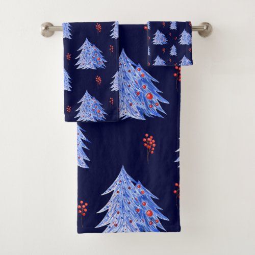 winter_ice_blue_trees_holly_berries_navy_christmas_bath_towel_set-r5cade24e33ad469195dfeabab6eefd68_ezaga_1024.jpeg