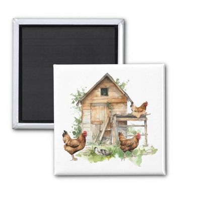 Rooster Refrigerator Magnet