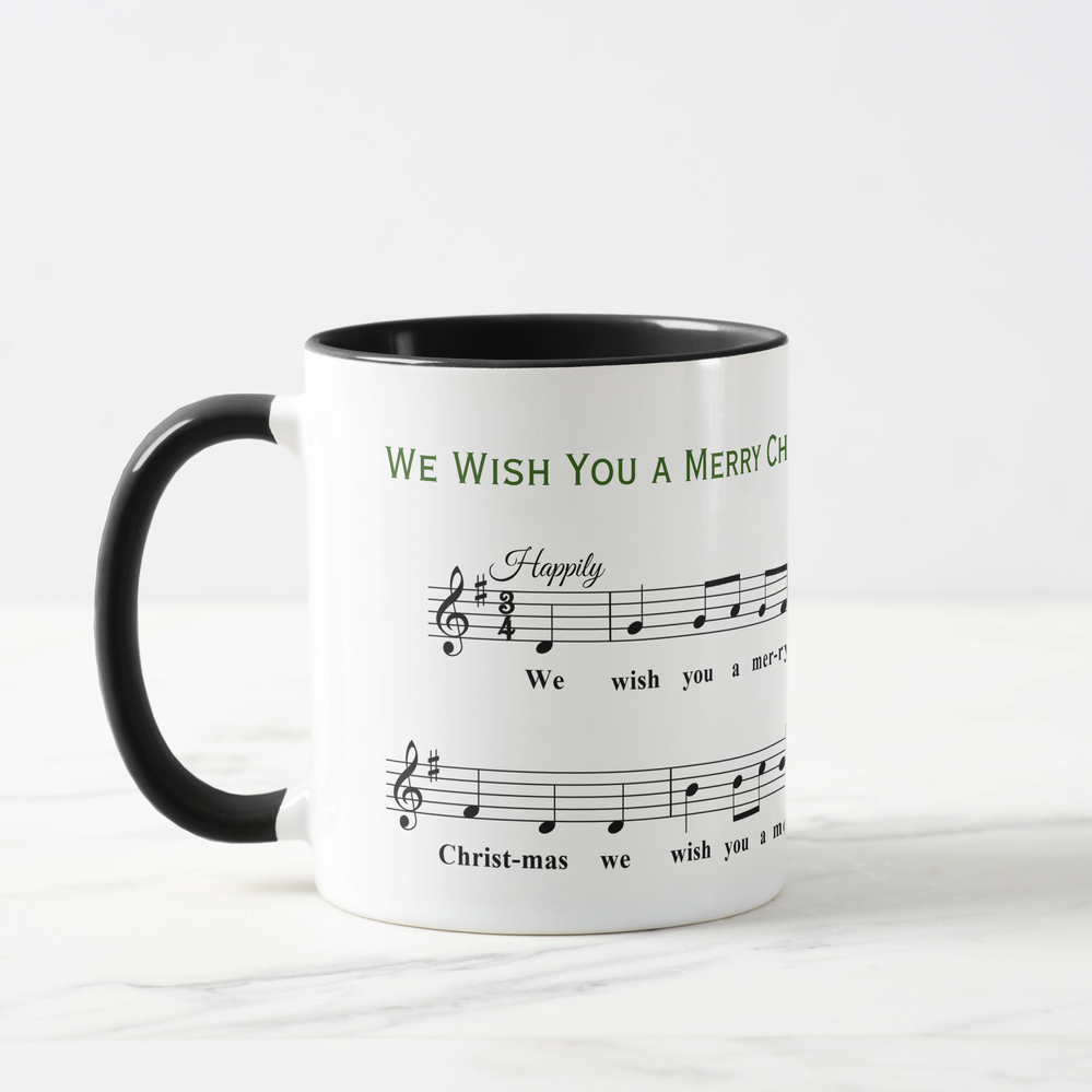 We Wish You a Merry Christmas Musical Coffee Mug