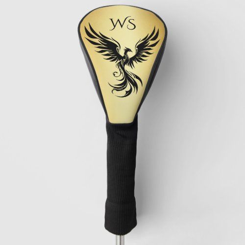 metallic_gold_black_phoenix_monogrammed_initial_golf_head_cover-r3f0371653132453490536f5e679d98ef_6cx85_1024.jpeg