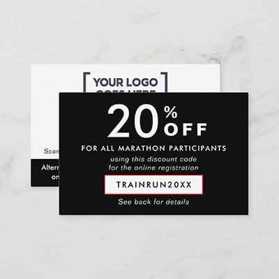 Zazzle Modern Black And White Discount Coupon Logo QR  (Front_Back).png