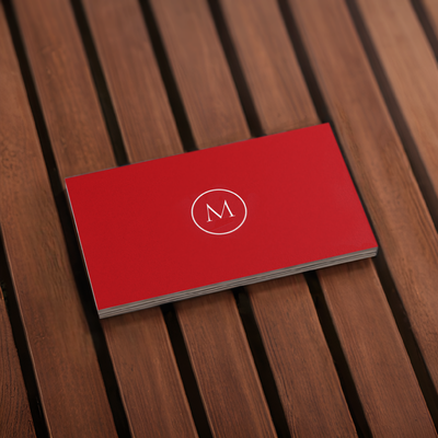 Monogram Qr Code Lava Business Card Front.png