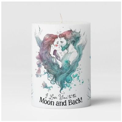 Mermaid Pillar Candle