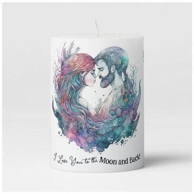 Mermaid Pillar Candle