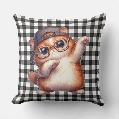 Fun Cat Throw Pillow