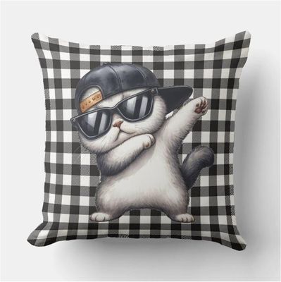 Fun Cat Throw Pillow