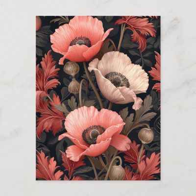 vintage_red_poppies_inspired_by_william_morris_postcard-r23725207e7b24dafad07ec49ea8d921d_qdey1_1024