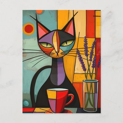colorful_abstract_cubist_cat_coffee_postcard-r656dac486bab4638aad8cddbce4006d5_qdey1_1024