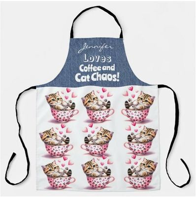 Tiger Tabby Cat Apron