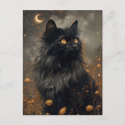 whimsical_black_cat_enchanted_dandelions_postcard-r182992b2b9ca4efea4d9d2fbfd57cff1_qdey1_1024