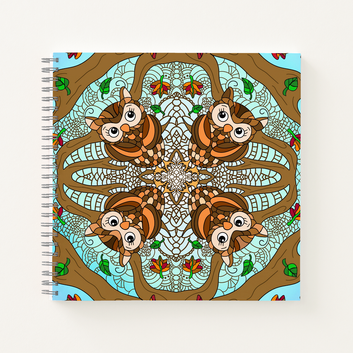 Zazzle Hand Drawn Owl Mandala Artwork Notebook (Front).png