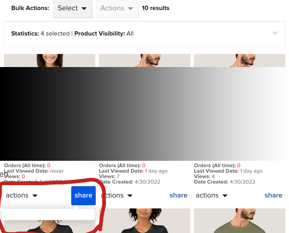 store product page