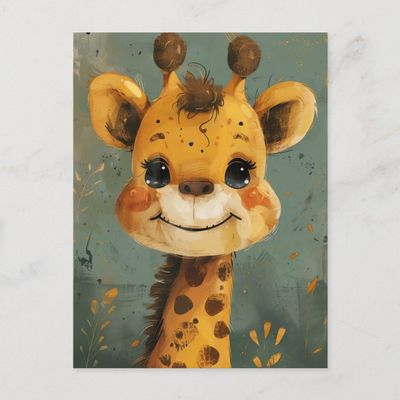 sunny_smiles_cute_giraffe_watercolor_painting_postcard-r71a6cb0bd41f4b62a99ed01f19c7deea_qdey1_1024