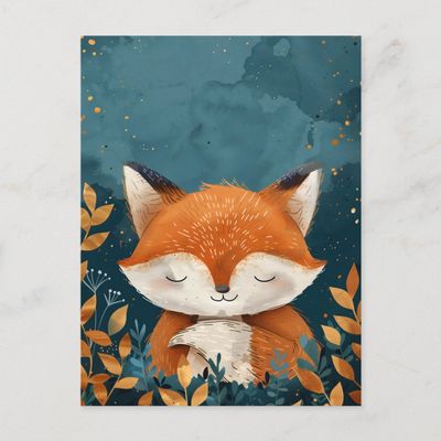 whimsical_and_cute_sleeping_red_fox_postcard-r1749248802584bb682a0a42853153e23_qdey1_1024