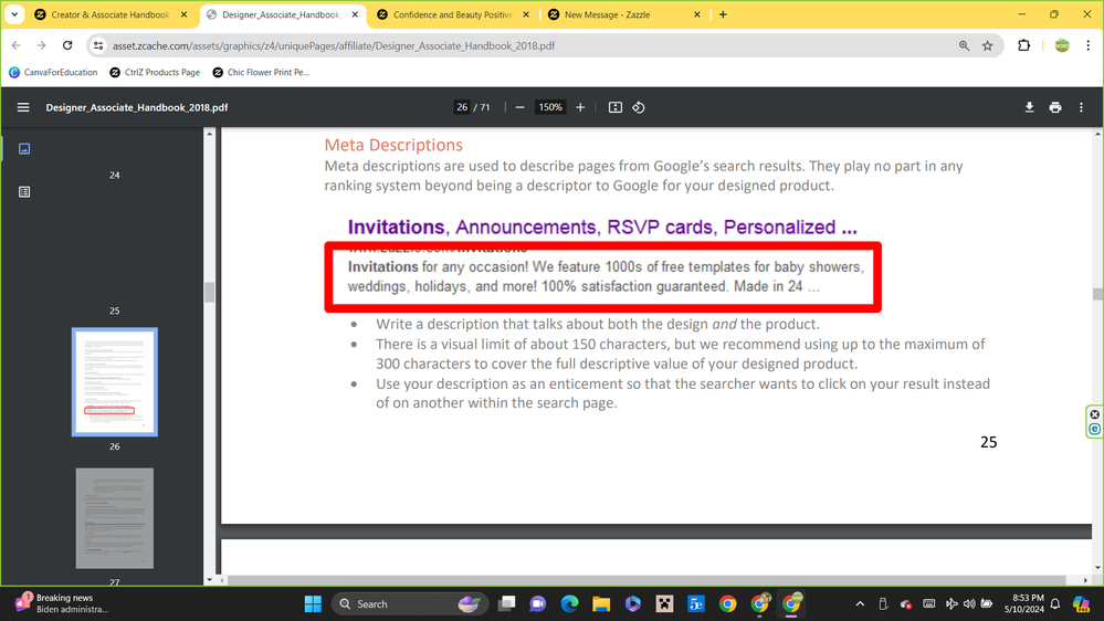 Meta Description Advice...