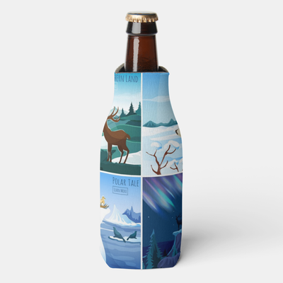 Nothern land.Polar lights. Canada, eh. Beer Cooler