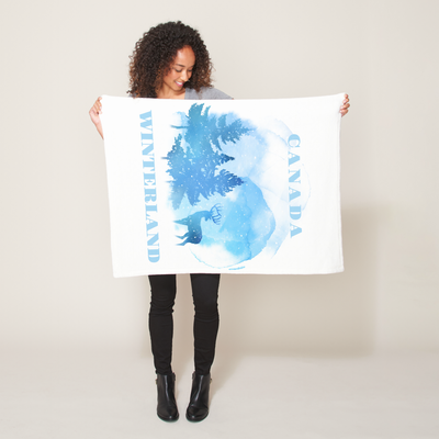Canada Winterland small fleece blanket