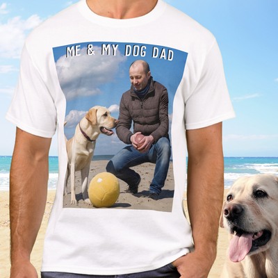 Me & My Dog Dad Father's Day Photo T-Shirt