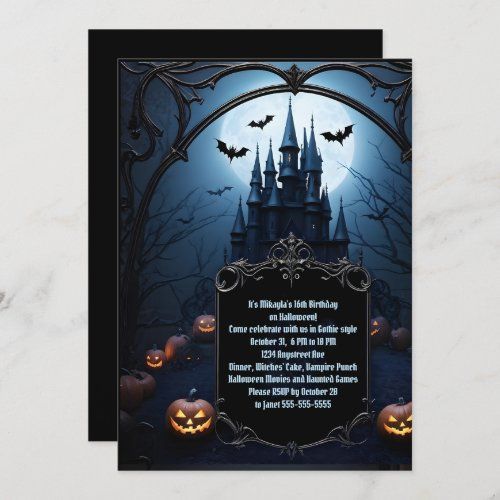 Black Castle Halloween Birthday Party