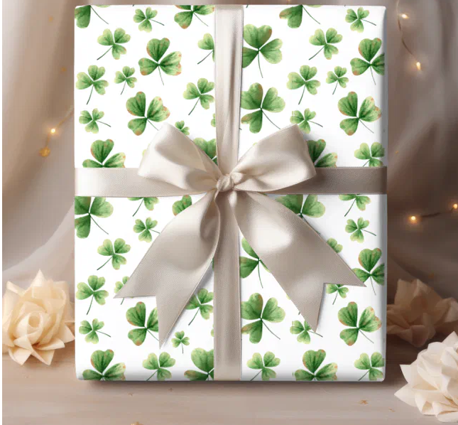 Watercolor Shamrock Wrapping Paper.png