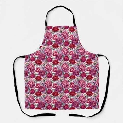 elegant floral apron