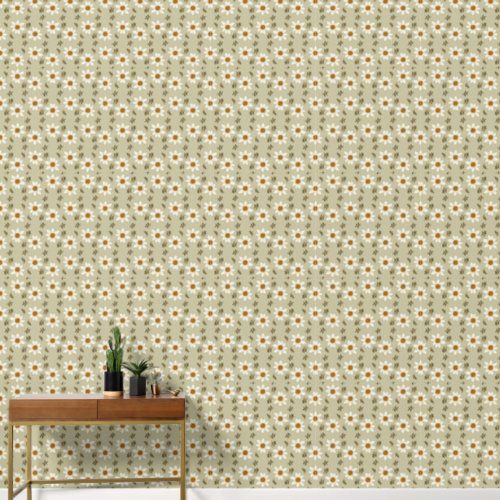 Decorative Floral in White and Beige