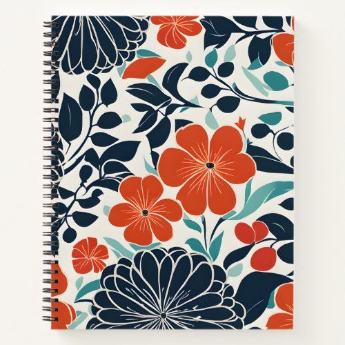 scarlet_and_black_modern_floral_notebook