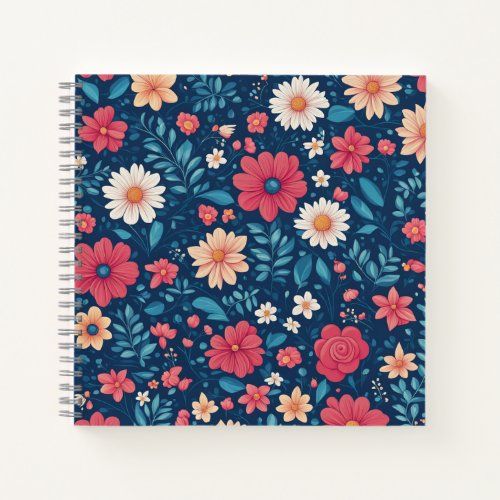 red_white_and_blue_stylized_flowers_and_foliage