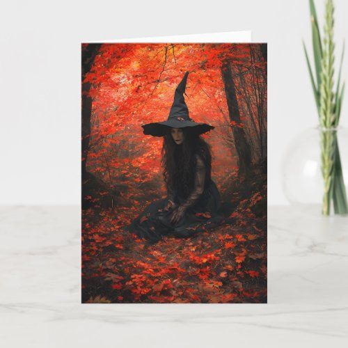 witch in a crimson forest card