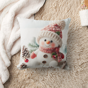 Zazzle Festive Holiday Snowman Throw Pillow (Blanket).png