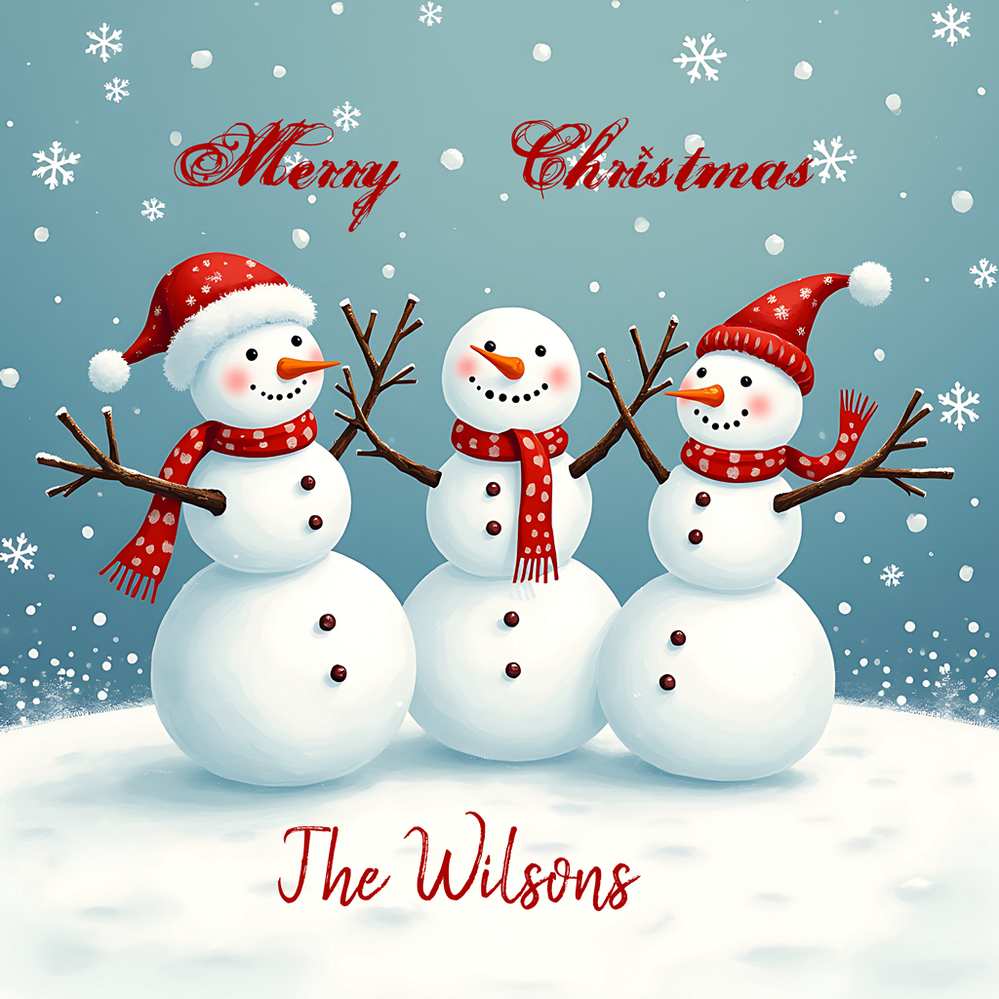 Customizable Christmas Napkins