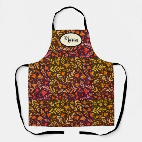 autumn leaves and flowers