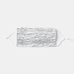 Neutral Gray Lines Adult Cloth Face Mask