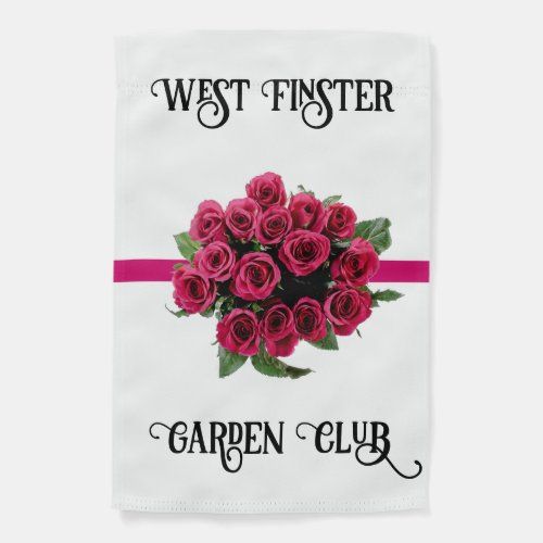 Red Rose Bouquet Garden Flag