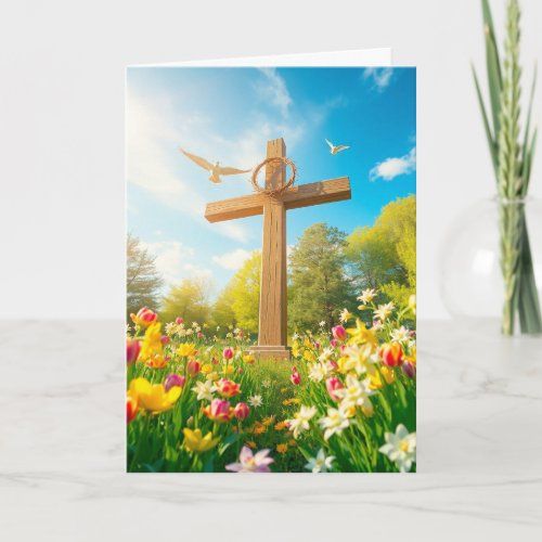 Easter Cross and Doves