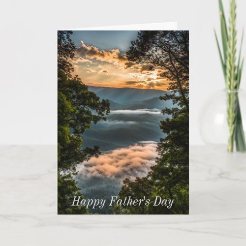 Beautiful Mountains Christian father's day card