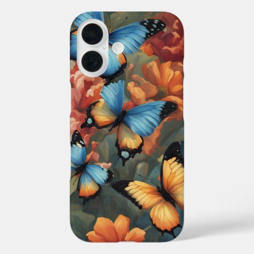 Butterflies and Flowers phone case