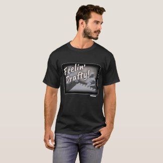 Feeling Drafty Cheeky Author Humor T-Shirt by Writersfort