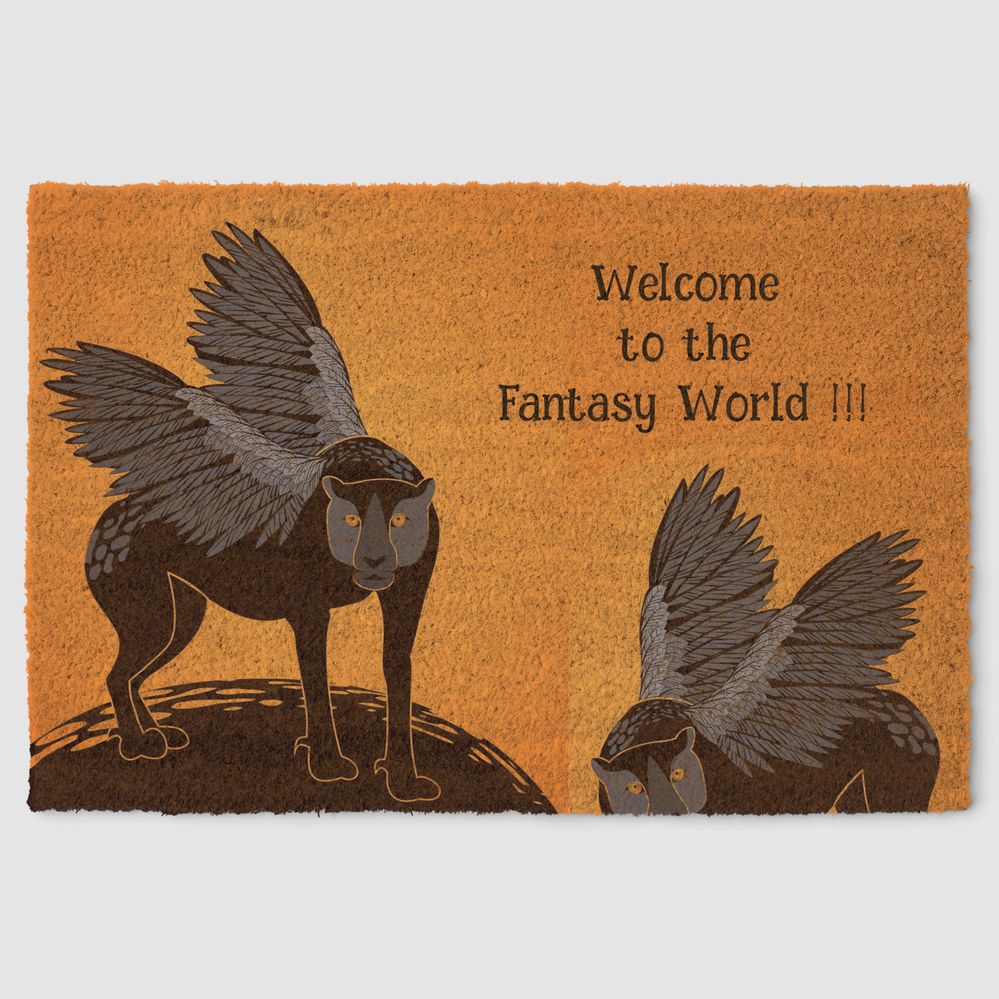 Zazzle-Welcome-to-the-Fantasy-World-!-Fiber-Doormat-(Front).jpg