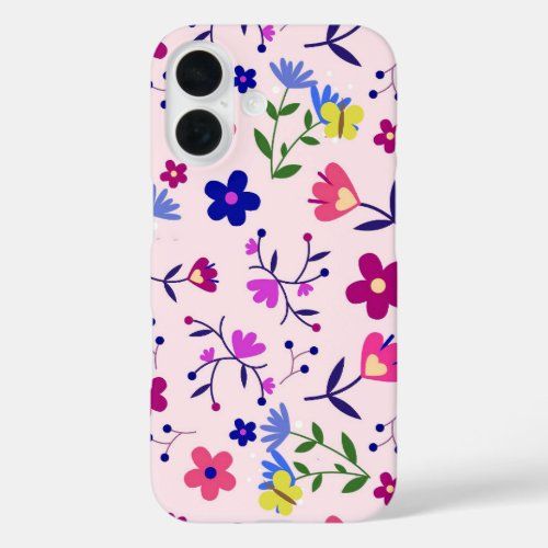 Cute Butterflies and Flowers phone case
