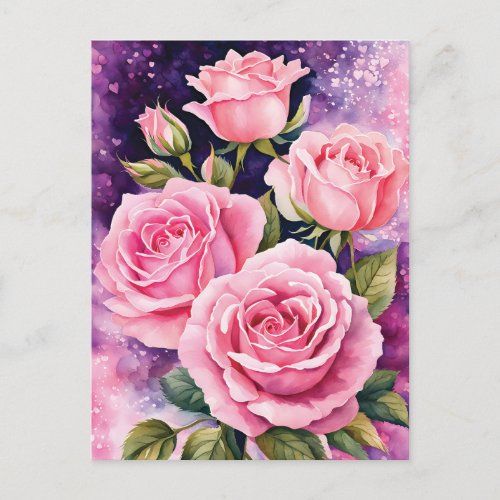Romantic Pink Roses valentine