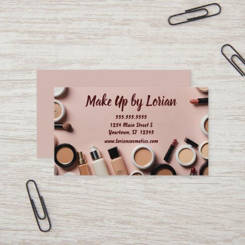 Cosmetics Border business card