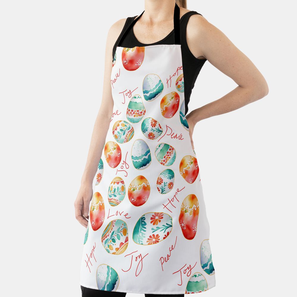 Zazzle Easter wishes Tablecloth Apron (Insitu).jpg