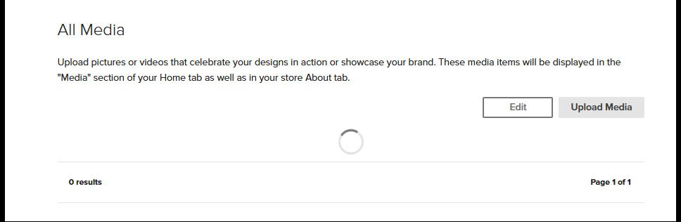 unable to upload media files