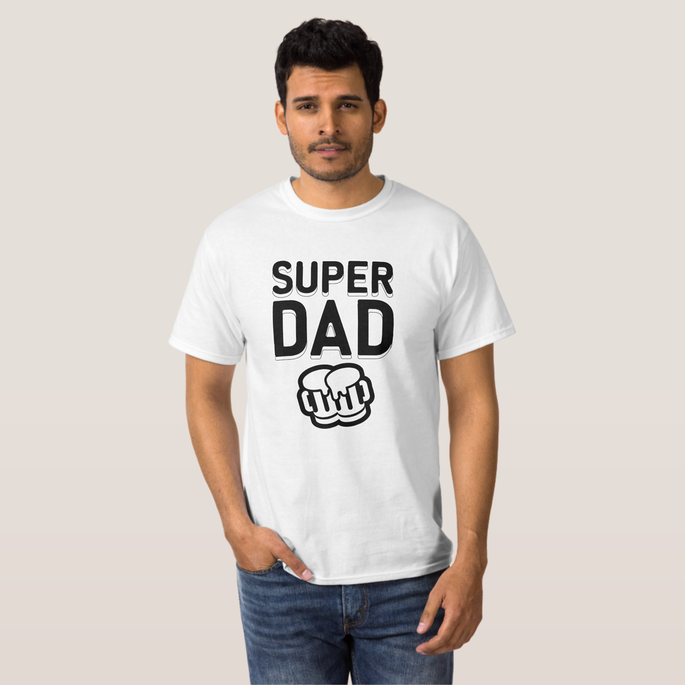Zazzle SUPER DAD T-Shirt (Front Full).png