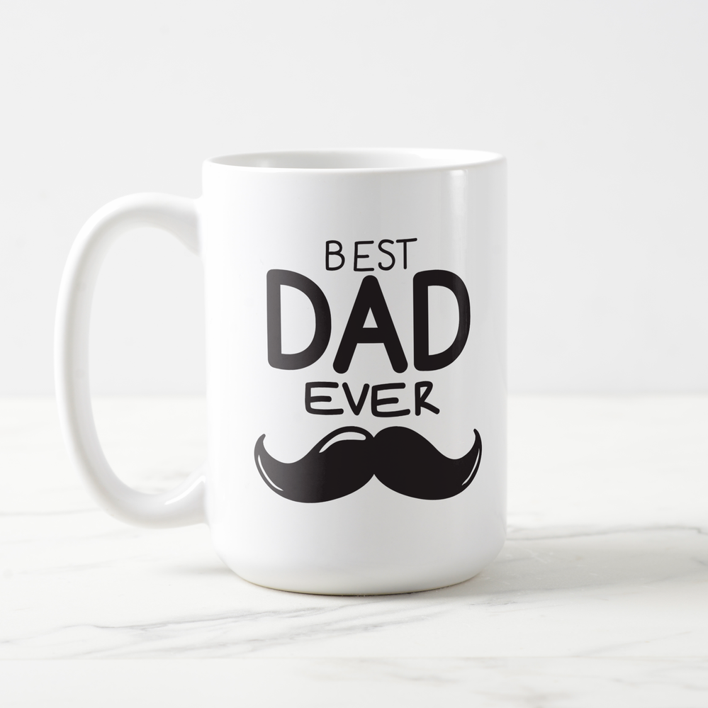 Zazzle Best Dad Ever! Father's Day Special Photo Coffee Mug (Left).png
