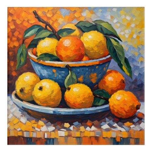 Bowls of Oranges and Lemons acrylic print