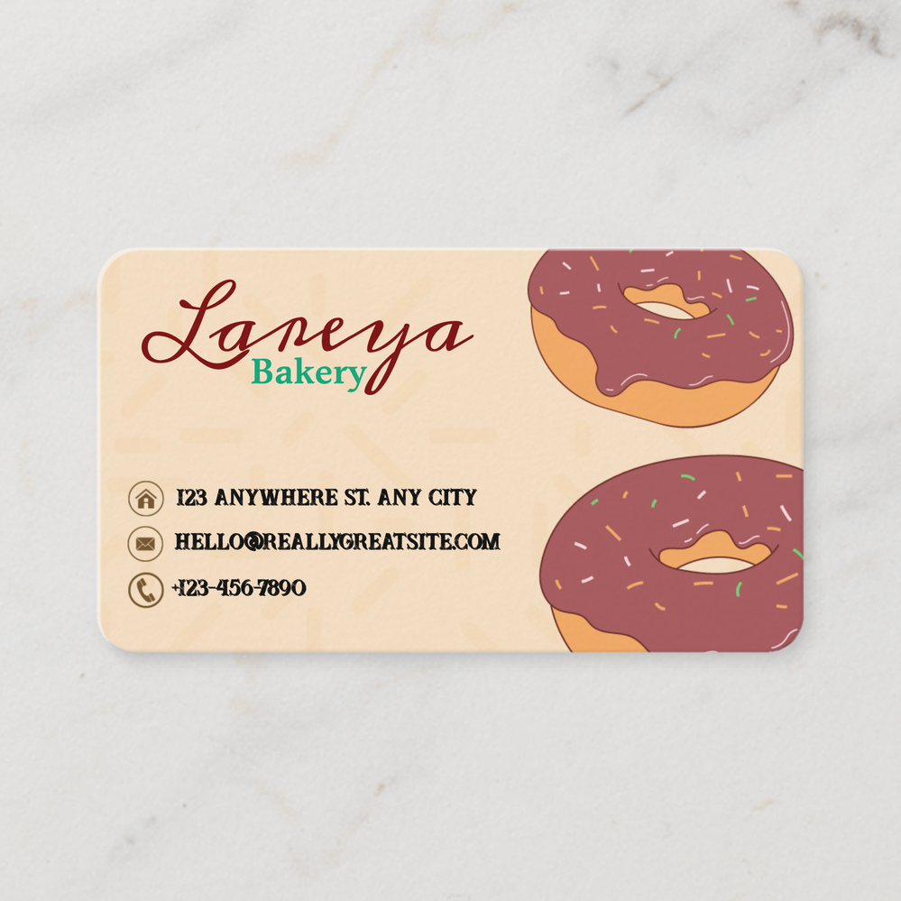 Zazzle watercolor and faux brown foil business card (Front).png