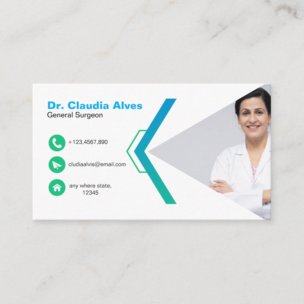 Zazzle Minimalist Classic for General Surgeons, Classic D Business Card (Front).png